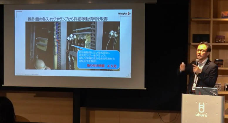 操作盤の各スイッチやランプから詳細稼働情報を取得
