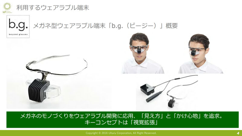 利用するウェアラブル端末