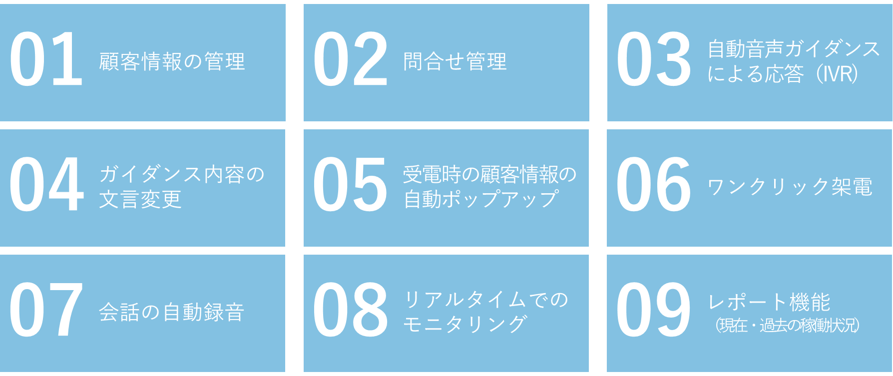 主な機能